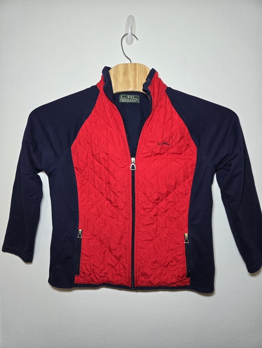 Lauren Ralph Lauren LRL Womens Light Zip Up Jacket Nautical Size Medium
